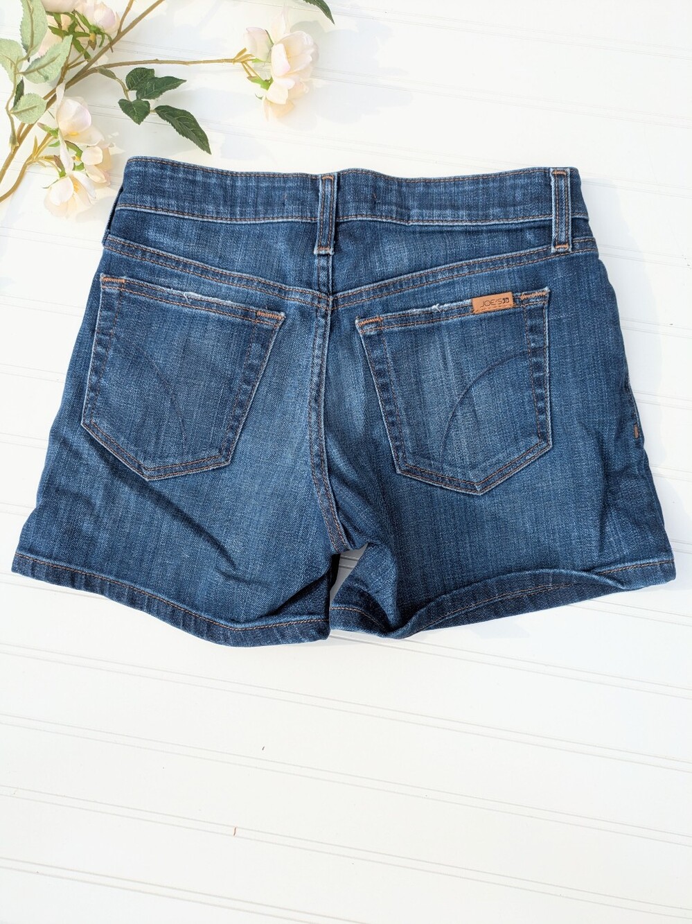 Joes Jeans Dark Wash Emmie Denim Shorts - Picture 3 of 6